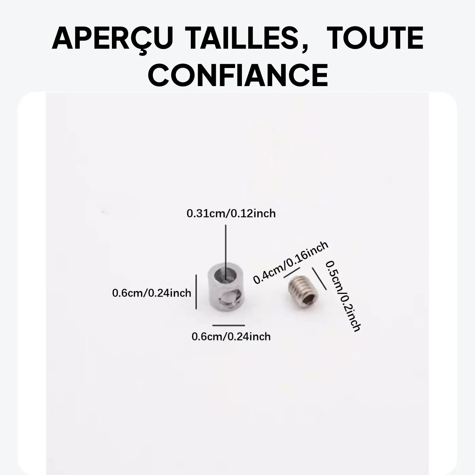 Wire Rope Clips Set Accessories for Fixing Shades, Fences Sturdy Easily Install