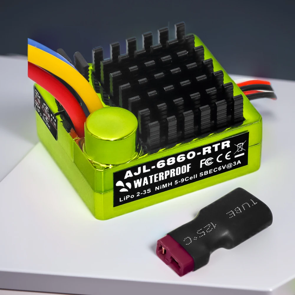 

2S LiPo водонепроницаемый матовый регулятор скорости ESC 60A матовый электронный регулятор скорости ESC для использования с двигателями 540/550/750