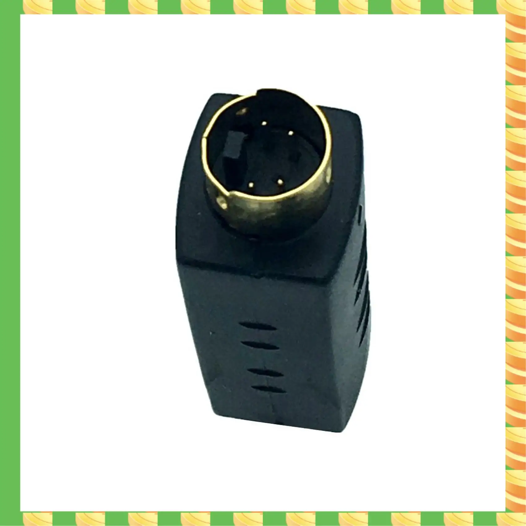 AB53 2X S-Video Male To RCA Female Composite Video Adapter Plug Converter, Mini Din 4 PIN Coupler Extension Connector Adapter