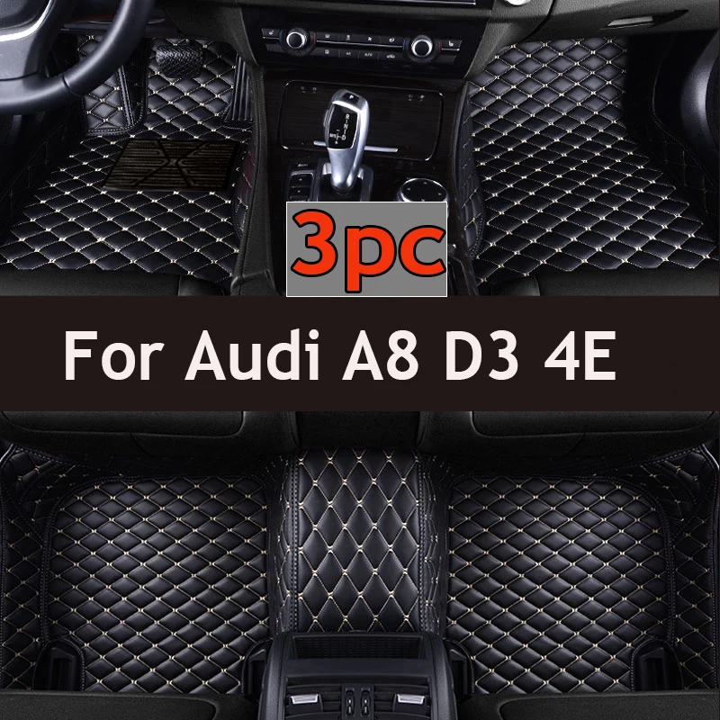 

Car Floor Mats For Audi A8 D3 4E 2006~2010 Carpet Luxury Leather Mat Durable Rug Interior Part Anti Dirt Pad Car Accessories
