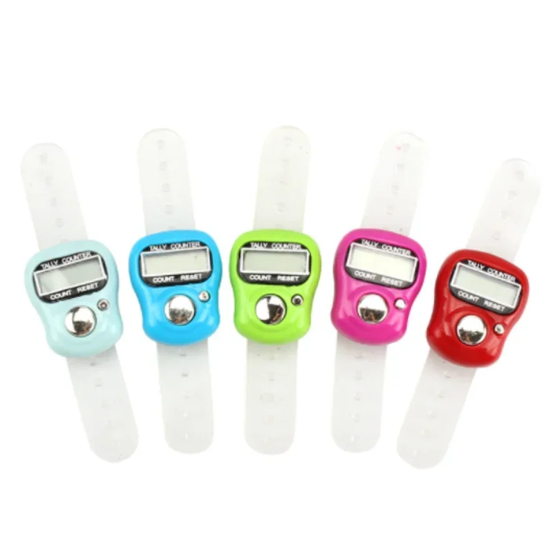 Mini Finger Counter LCD Electric Digital Display With Light Tally Counter Stitch Marker Sewing Knitting Weave Buddha Pray Soccer