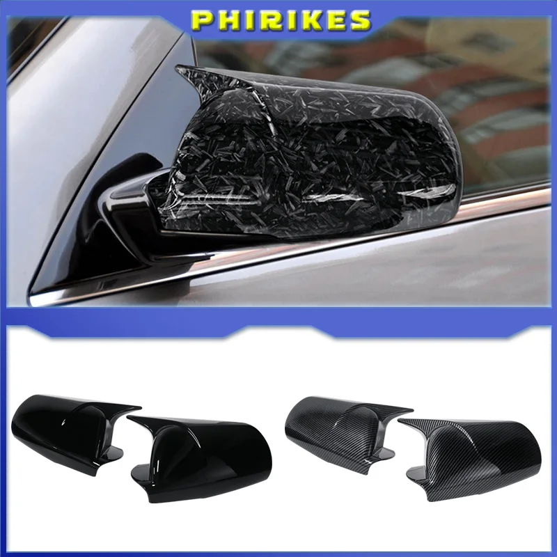 For Cadillac SLS STS 2007 2008 2009 2010 2011 2012 RearView Mirror Case Cover Carbon Fiber pattern or Black Cover