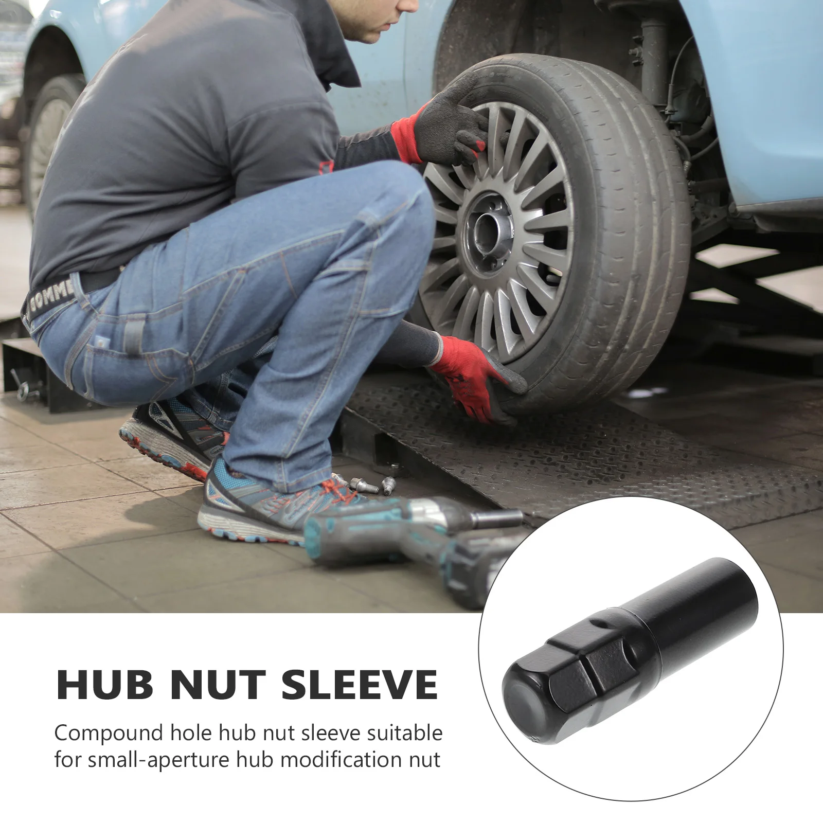 

Anti- Wheel Lug Nut Socket High-Strength Impact Resistant 7-Point Lock Key Replacement For Wheel