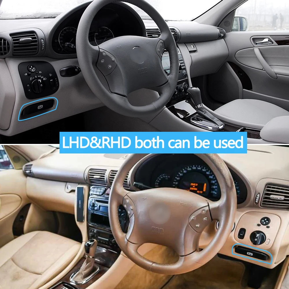 Car Handbrake Handle Parking Brake Lever Release Handle For Benz C CLK Class W203 2001-2007 W209 2003-2009 A2034270620