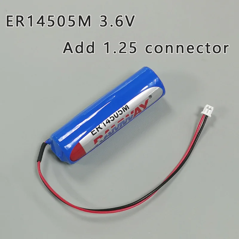 

ER14505M adds 1.25 connector 3.6V lithium battery for coal mine personnel positioning card GPS locator