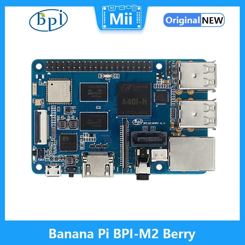 

Banana Pi BPI-M2 Berry Allwinner A40i-H Quad-core Cortex -A7 CPU 1GB DDR3 With SATA BT4.0 Run Android 6.0 Ubuntu Debian Raspbian