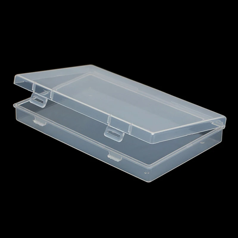 Boxes Rectangle Clear Plastic Jewelry Storage Case Container Packaging Box Earrings Rings Beads Collecting Home Organizer