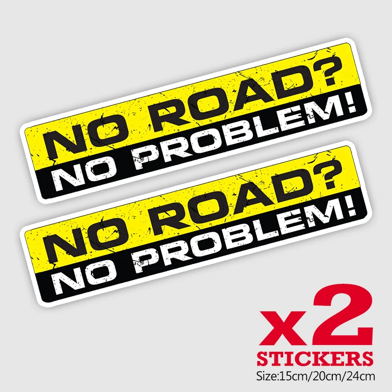 21838# 2 Pieces Car Sticker 