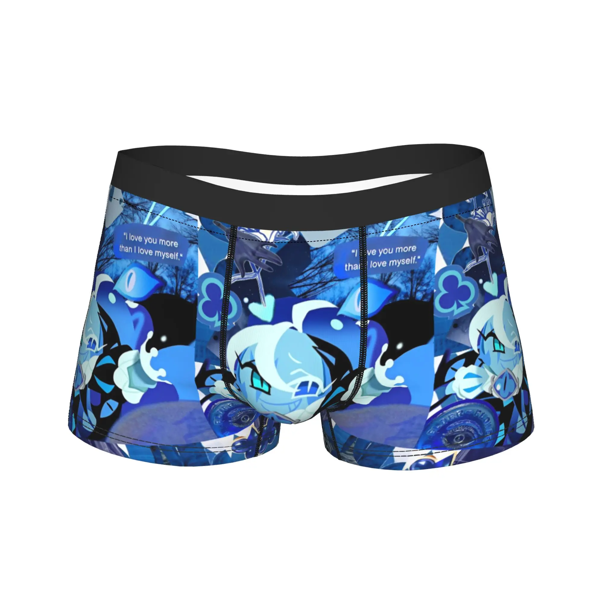 Men's Shadow Milk Cookie Run Kingdom Boxer Briefs Shorts Panties Breathable Underwear Cute Cartoon Anime Male S-XXL Underpants