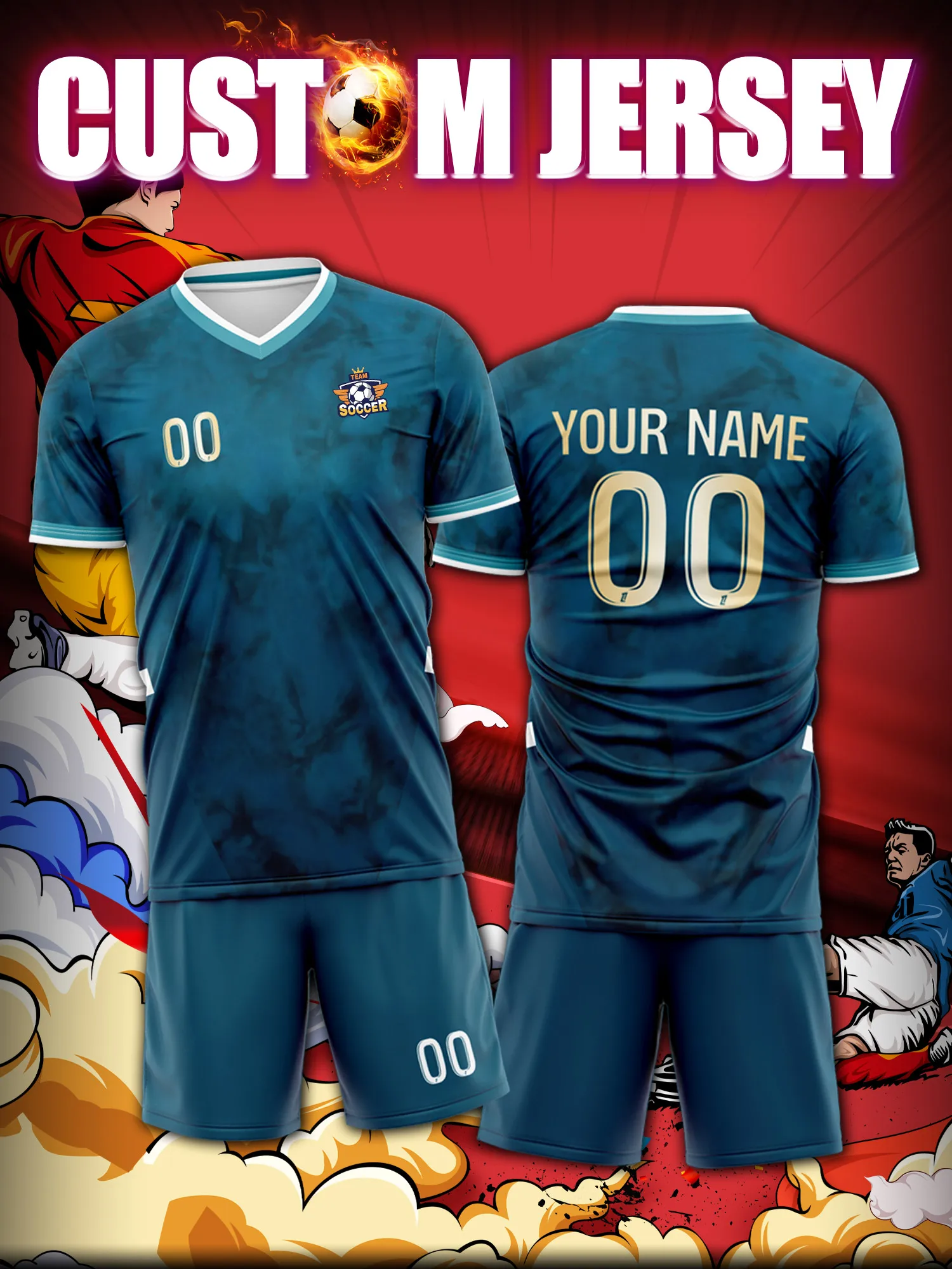 

Спортивные футболки с V-образным вырезом для мужчин и женщин 2026 года с индивидуальным нанесением имени и номера, быстросохнущие, модные, с технологией сублимации