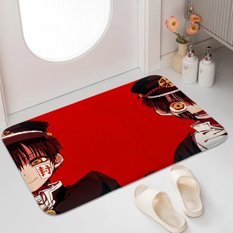 

Digital Print Bathroom Rug H-Hanako K-Kun Anime Carpets for Living Room Veranda Floor Mat Entrance Door Doormat Home Decorations