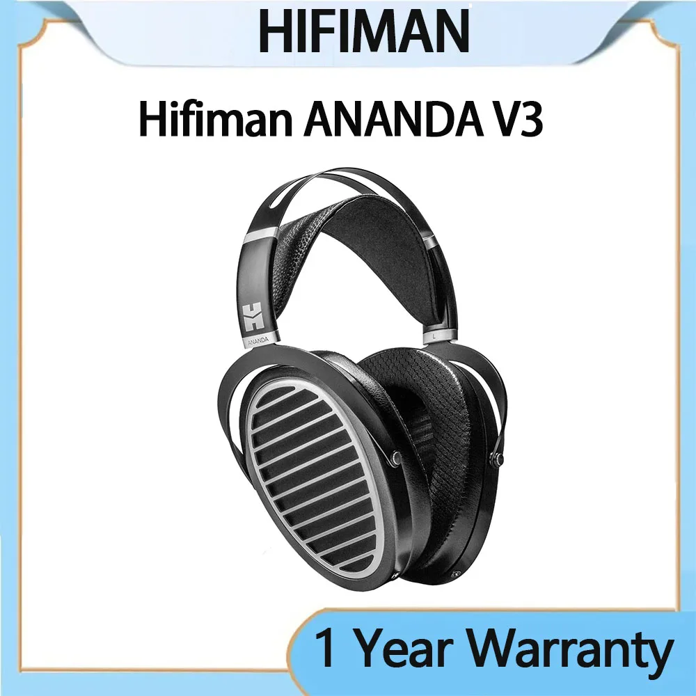 Original HIFIMAN Ananda V3 Stealth Magnets Full-Size Over-Ear Open-Back Planar Magnetic Supernano Diaphragm Hi-Fi Headphones