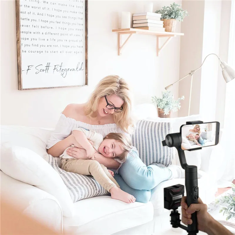 Cold Shoe Mounts Plate Microphone Led Video Light Extension Bracket Microphone Stand for DJI OSMO Mobile 6 Gimbal Stabilizer