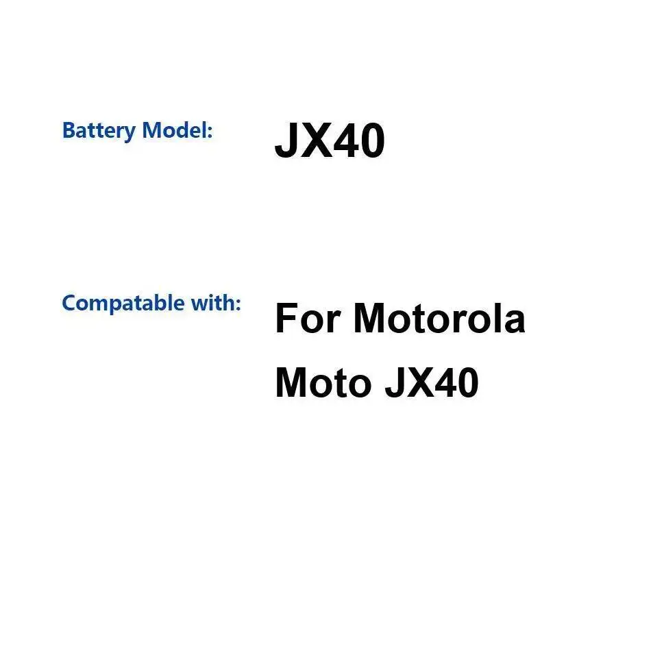 

3030Mah Mobile Phone Battery Reliable Power Supply For Motorola Moto JX40 Safe