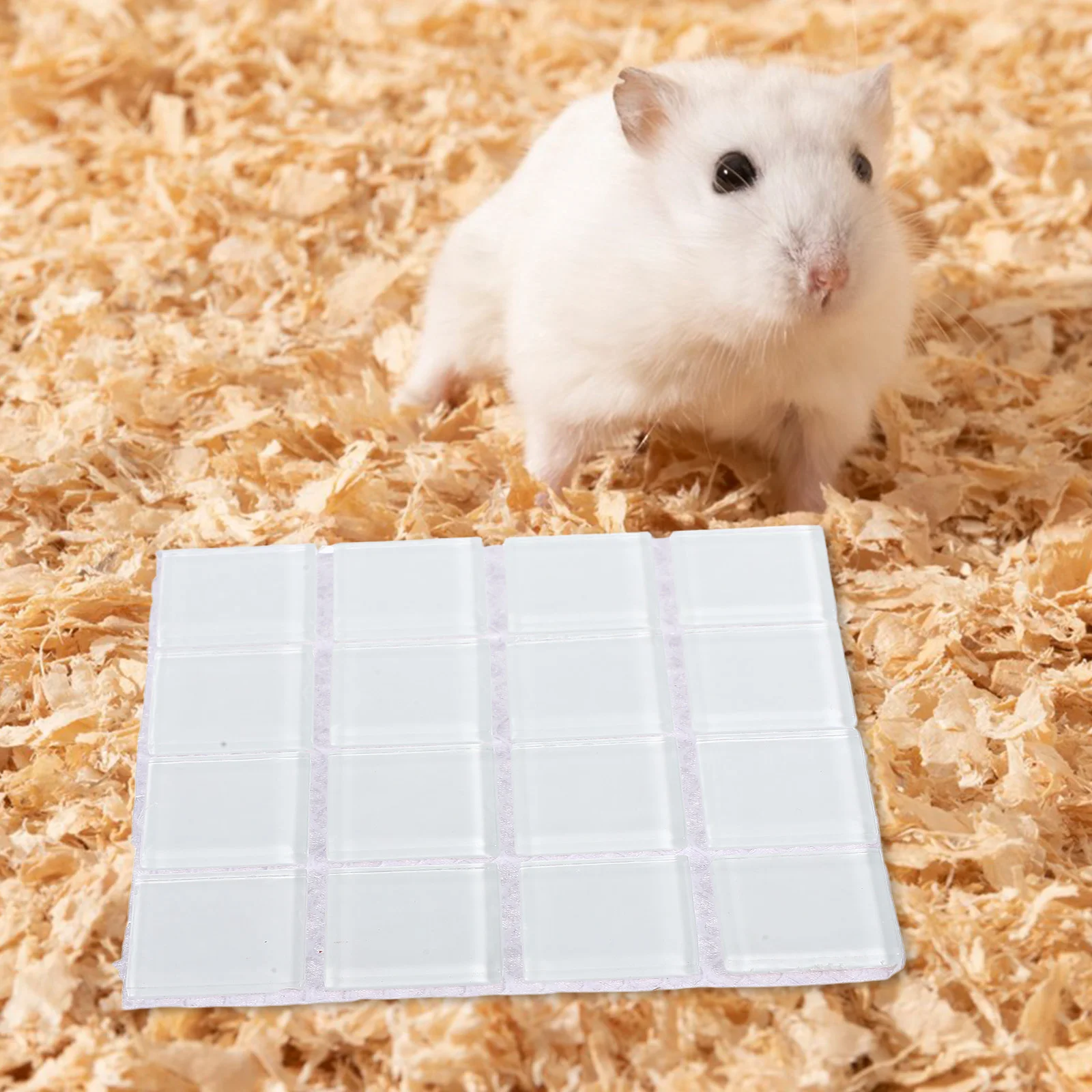 

4pcs Pet Cooling Mat For Small Animals Natural Crystal Pad Summer Sleeping Nest For Hamsters Rabbits Chinchillas Guinea Pigs