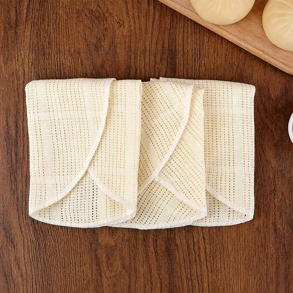 1pc New Cotton Round Steamer Cloth Breathable Mesh Steamer Mat Reusable Washable Bun Steamer Cloth Bun Steaming