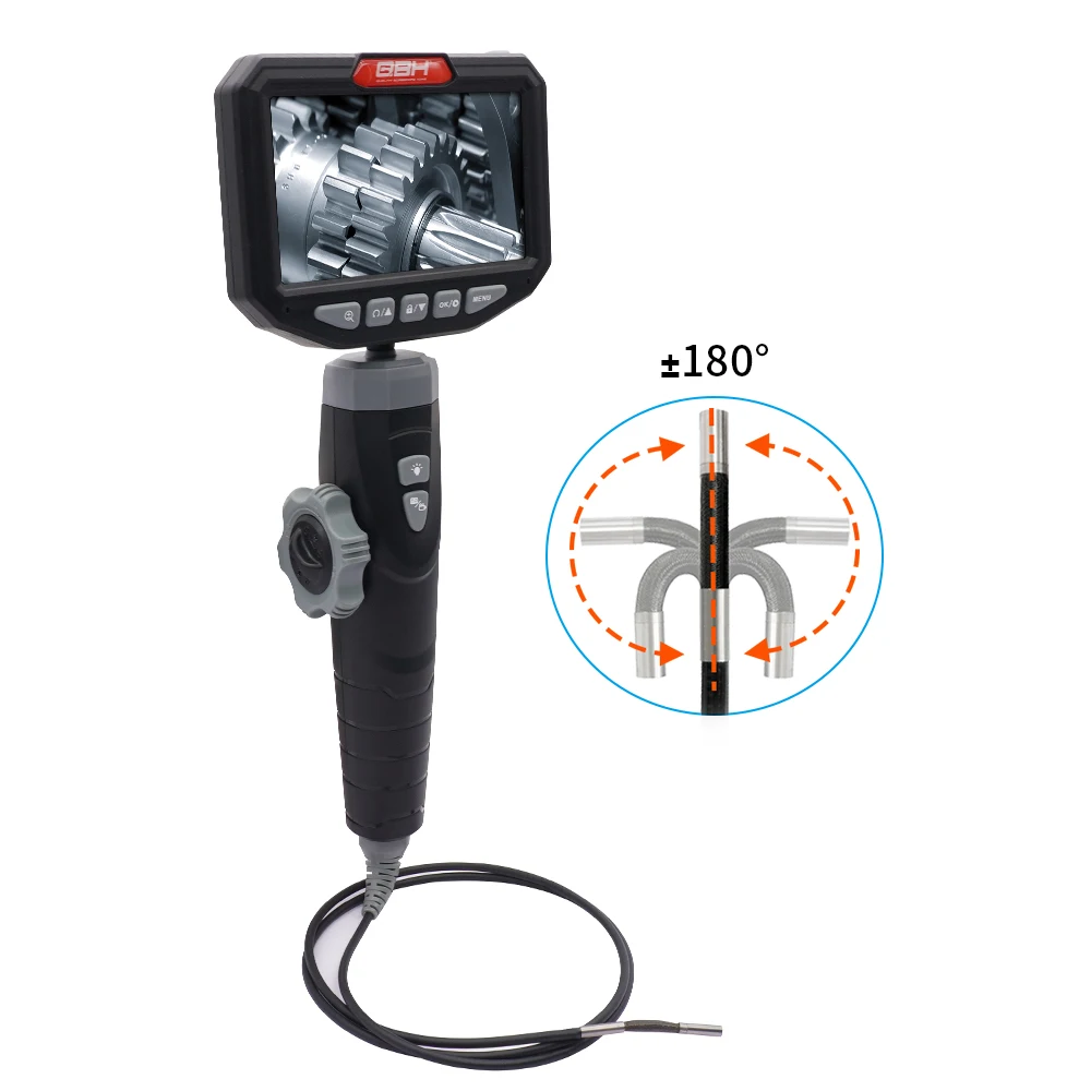 

Professional 5" IPS Two-Way Articulating Automotive Borescope OBD2 Scanner Industrial for Car Diagnostics