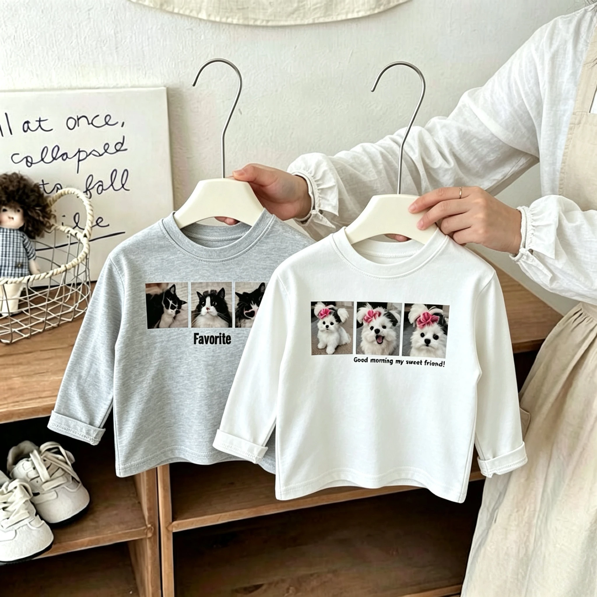 Simple Comfort Baby Girl Boy Long Sleeve T-shirt Tops Spring Autumn Clothing Printed Casual Kids Bottoming Shirts Children' Wear