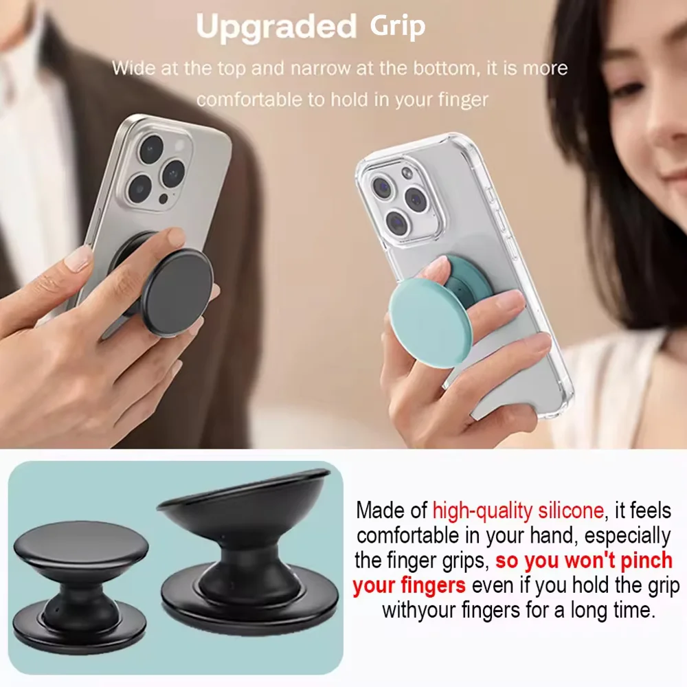 Grippopso Socket Grip Tok Finger Ring Phone Holder Stand for IPhone Samsung Xiaomi Support Cellphone Griptok Folding Bracket