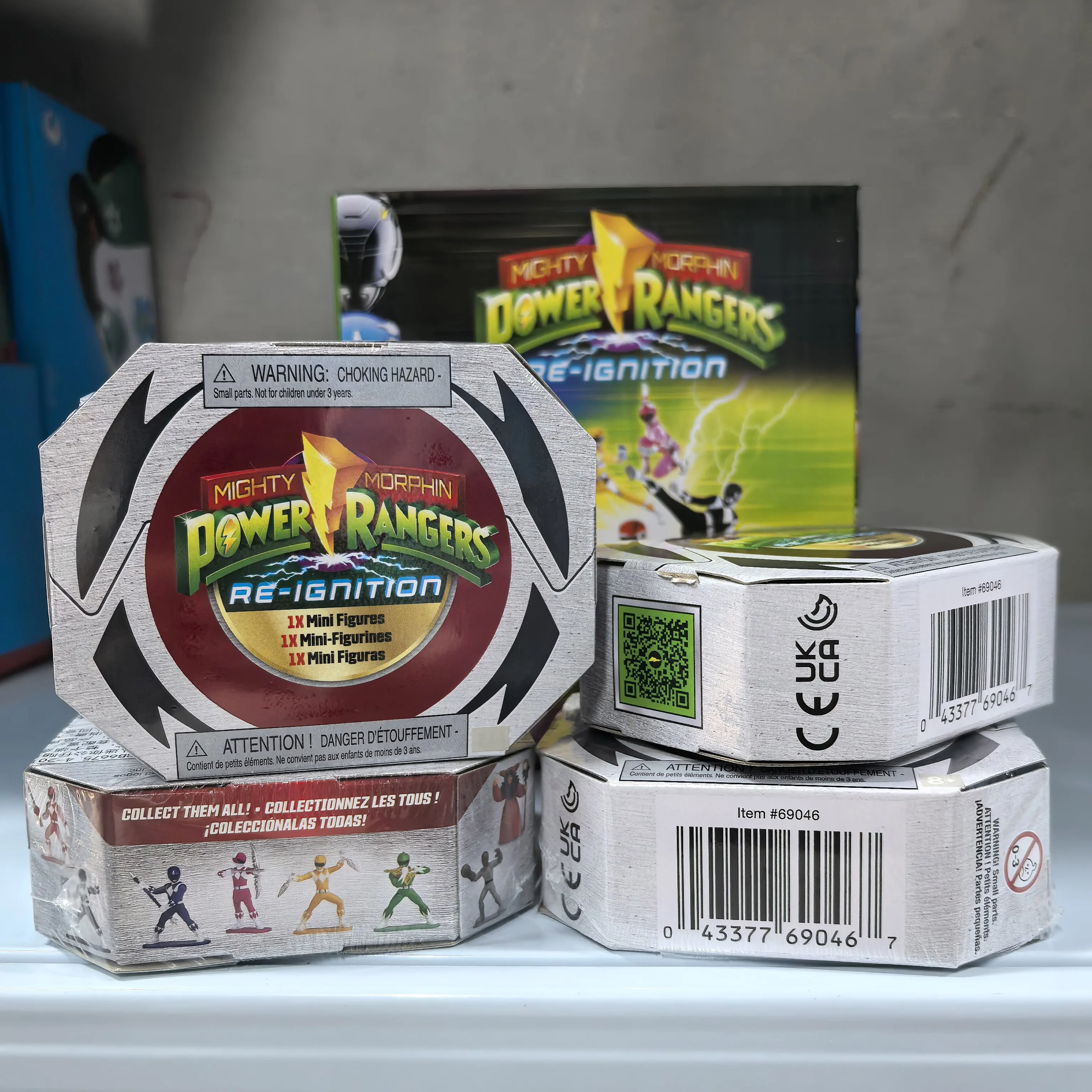 Playmates Mighty Morphin Power Rangers Hero Reignition Mini Mystery Blind Box Gifts Toy Model Anime Figures Collect Ornaments