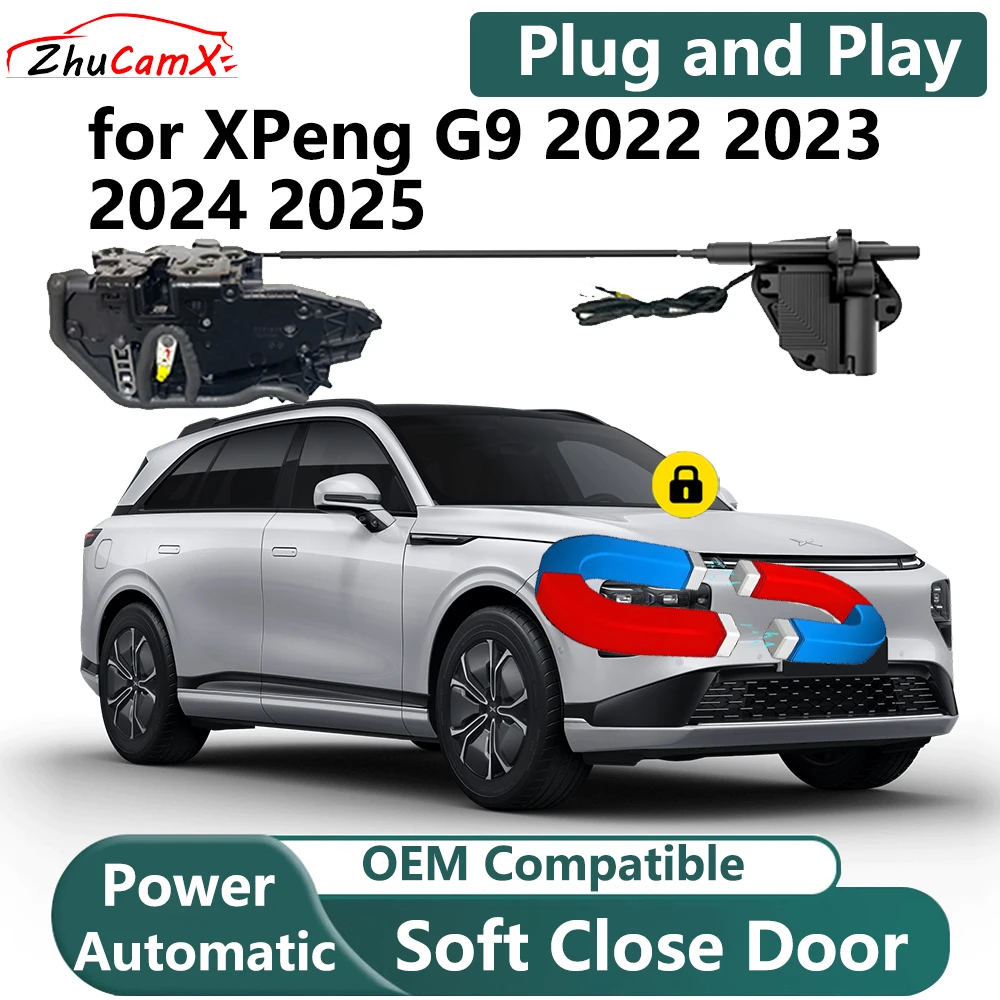 ZhuCamX for XPeng G9 2022 2023 2024 2025 Car Electric Soft Close Door System Power Closing Door Latch Lock OEM Plug and Play