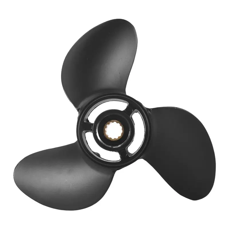 AU16-Outboard Propeller For Tohatsu Mercury Mariner 4Hp 5Hp 6Hp 7.8X9 Boat Screw 3 Blade 12 Spline Marine Engine Part
