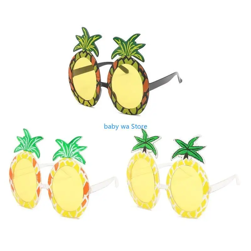 

Novelty Pineapple Glasses Fruit Glasses Hawaiian Sunglasses 4XBD