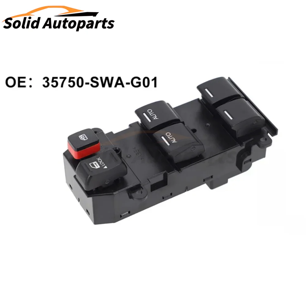 35750-SWA-G01 35750SWAG01 Front Left Electric Power Window Control Switch Button For Honda CRV 2008 - 2011