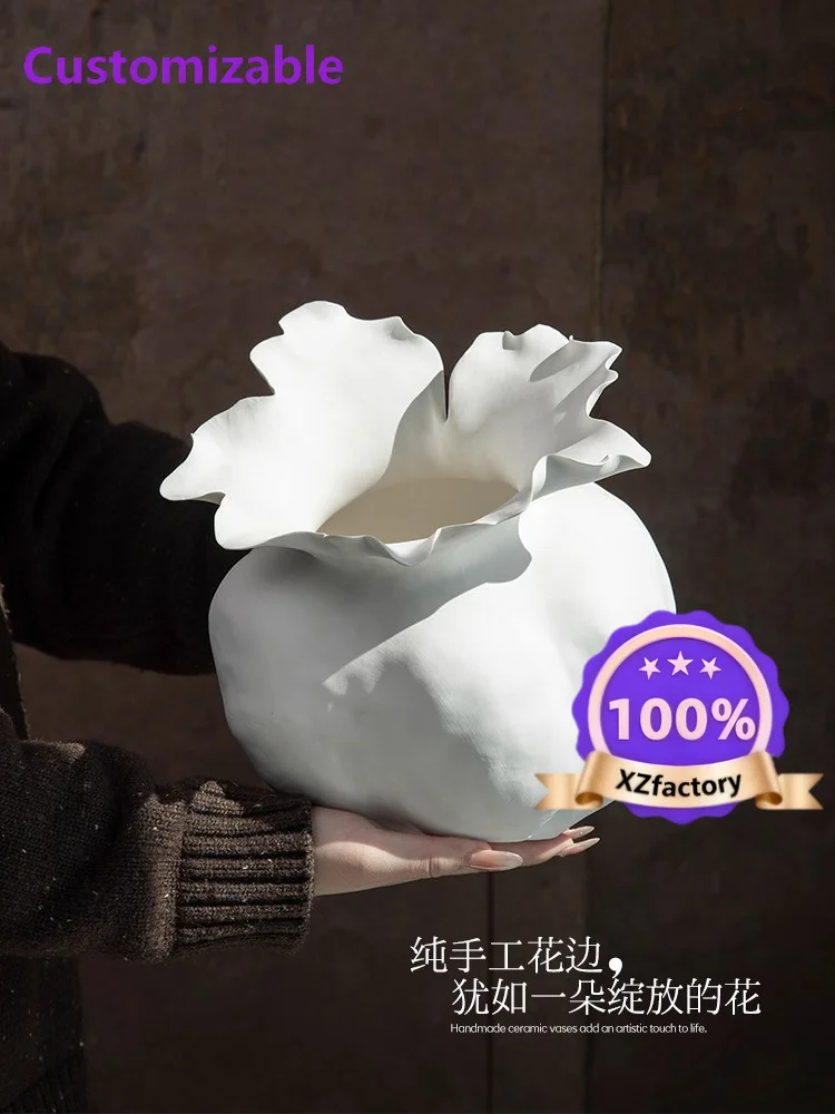 Factory Direct 2026 Top RatedCeramic vase art simple modern home flower arrangement ornament high sense light luxury creative li