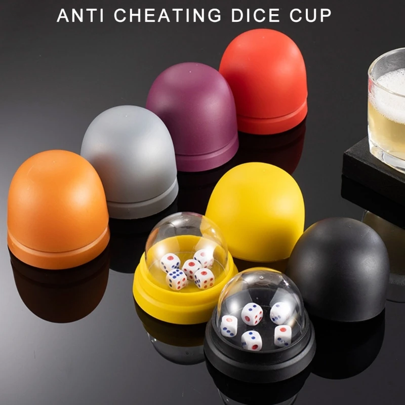 Dices Cup Prevention Cheat Secure Play Dices Shakers Set, PP Craft,Perfectly for Family Gaming Night Group Activity