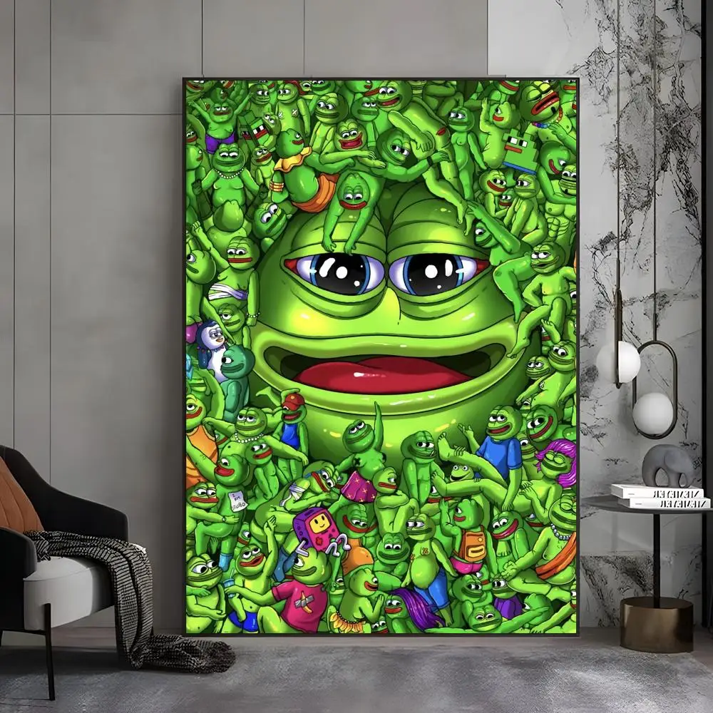 ملصق CUTE P-Pepe the frog عالي الدقة ذاتي اللصق مقاوم للماء مثالي للمنزل والمكتب وغرفة النوم هدية رائعة #6