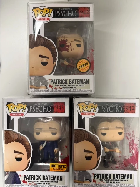 

FUNKO POP Horror Movies American Psycho - Patrick Bateman #942 exclusive pops Action Figure Toys Collection Dolls Gift