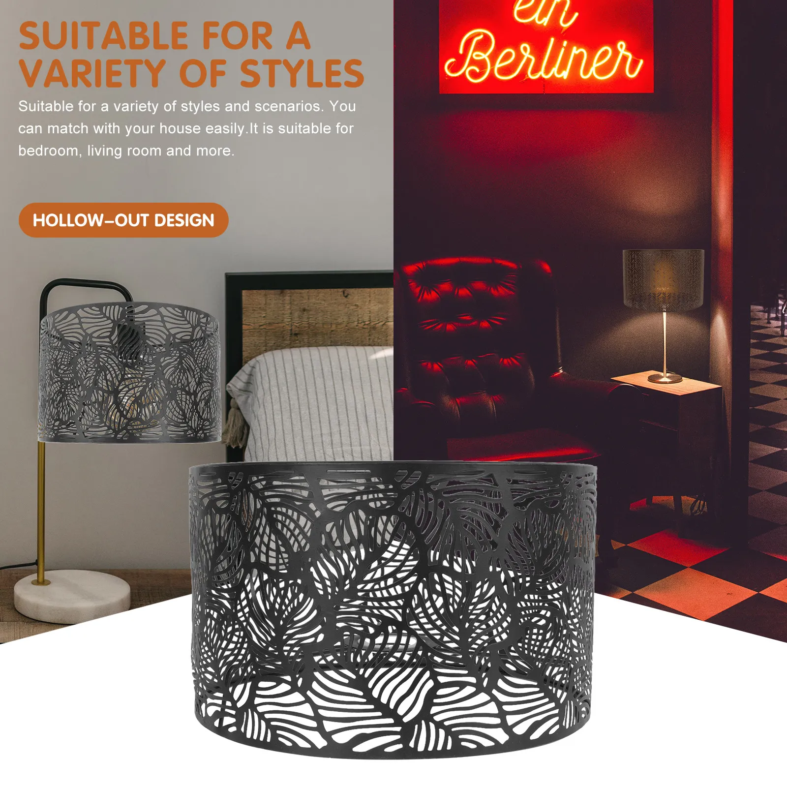 

1 шт. Ажурный железный абажур, стильный металлический светильник для настольной, настенной или потолочной лампы, декор для дома и гостиной, креативный абажур