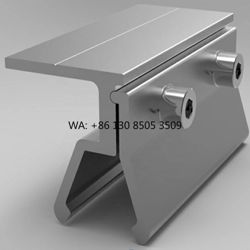 Commercial Solar Mounting Brackets Fixtures for Metal Roofs (Tin Roof Clamp Type) Stainless Steel 15 Year Warranty 25 Year
