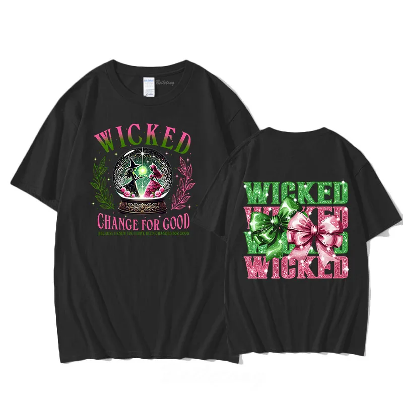 Clothes Wicked Women T-shirt for Spring/Summer Cartoon O-neck Tee-shirt Graphic Printing Gothic Tshirt Sudaderas Women/men Tops