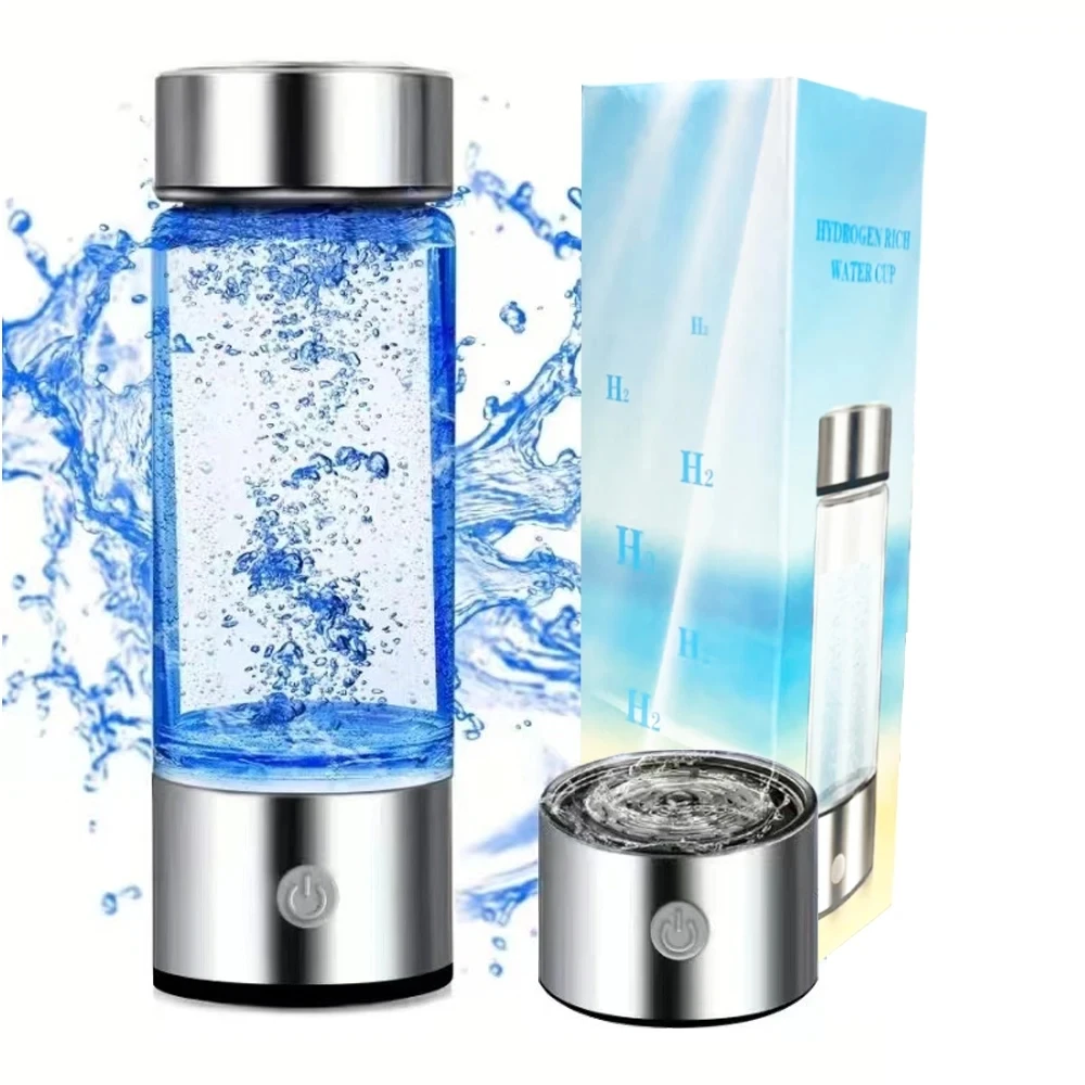 Hydrogen Generator Water Cup Filter Ionizer Maker Hydrogen-Rich Water Portable Super Antioxidants ORP Hydrogen Bottle 420ml