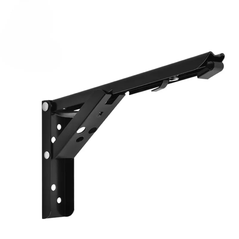 Folding Triangle Bracket Wall Mounted Bench Table Shelf Storage Furniture Hardware Heavy spring storage rack support bracket