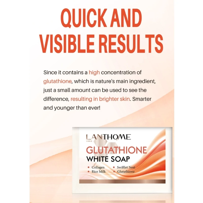 صابون الجلوتاثيون لتفتيح بشرة الوجه للنساء، صابون تبييض