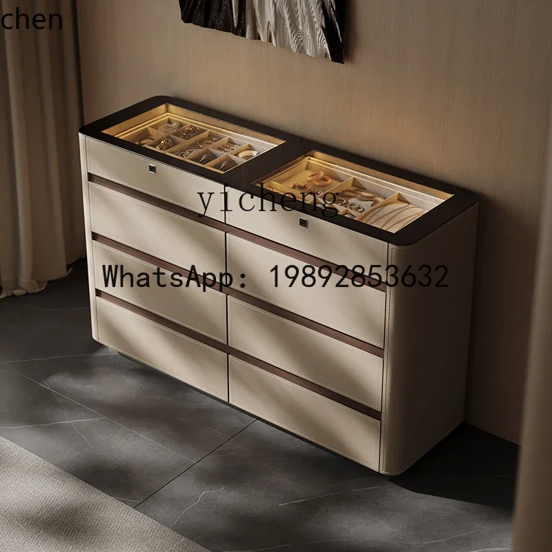 AB   dining side cabinet, bedroom locker, bedside storage display cabinet against the wall