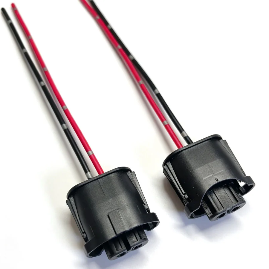 2Pcs 1-1355668-2 H8 H9 H11 Socket Connector Wiring Harness For BMW E39 E46 E53 E60 E61 E90 X3 X5 F30 Mini R56 Fog Light Bulbs