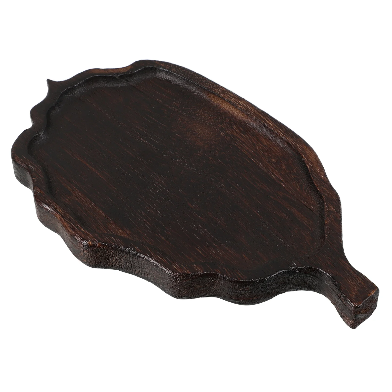 

Retro Wooden Tea Tray Solid Wood Vintage Design Large Capacity Stable Base Chinese Party Serving Decorative