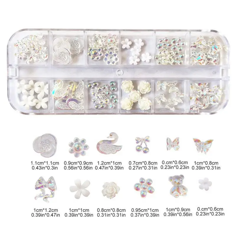 Rhinestones Nail Art Set Nail Art Rhinestones Kit Manicure Decor Acrylic Nail Supplies For Women DIY Nail Phones Clothes