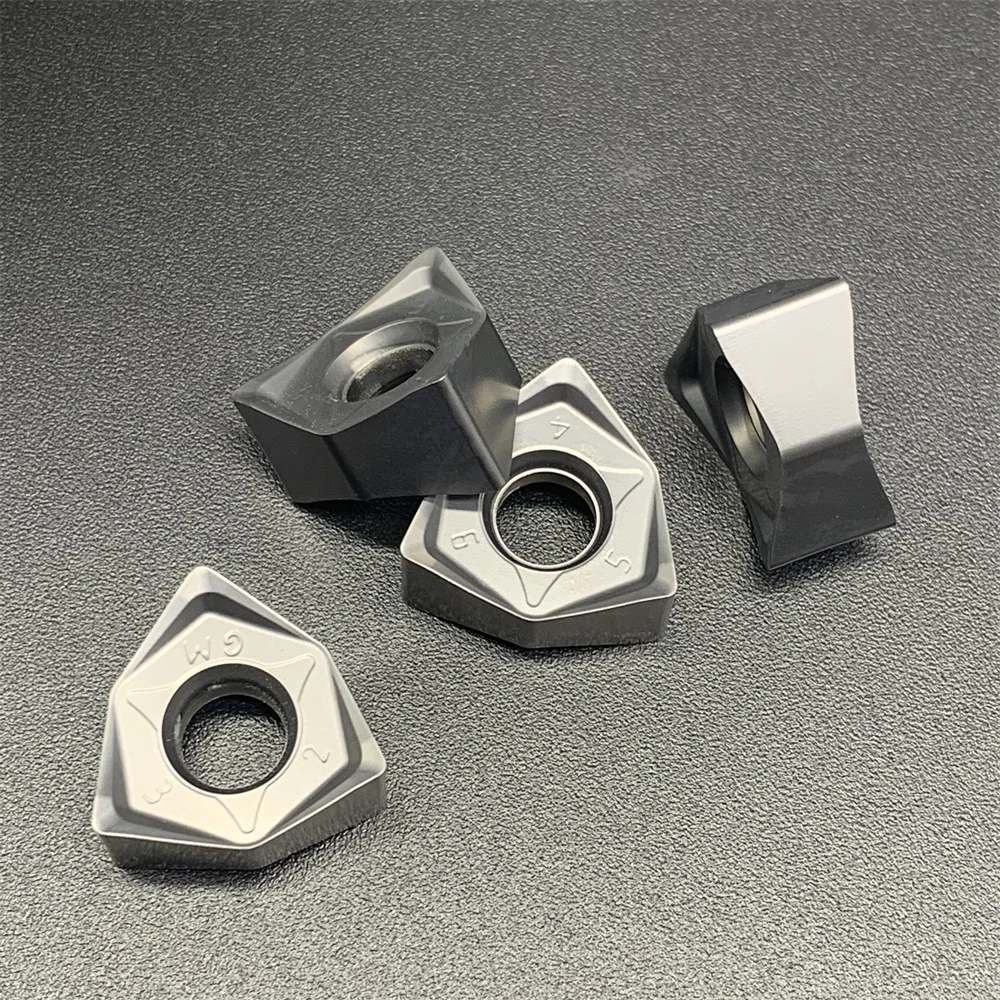 Deskar 100% Original WNMU080608 WNMU080608EN-GM LF6018 90 degree double-sided Hexagon Fast Feed Milling Insert