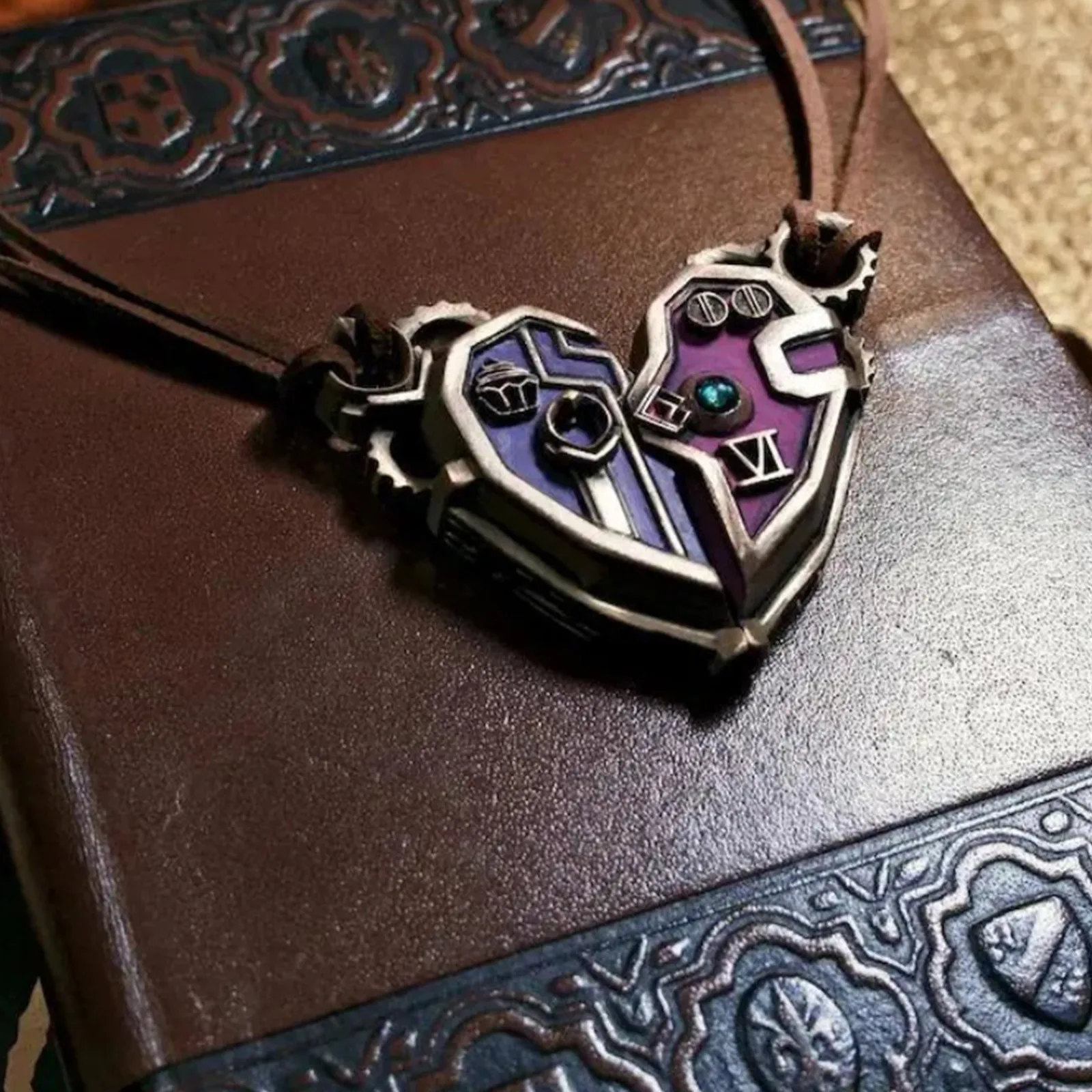 Mulheres homens arcano jinx vi casal colar quebra-cabeça adereços jogo lol tv 2 cosplay disfarce role play festa presentes acessórios