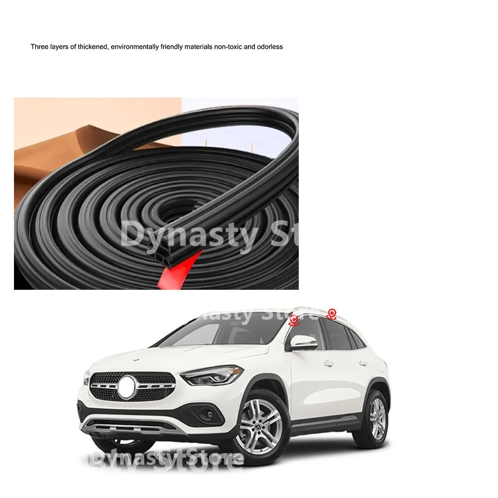 The Door Sealing Strip Is Suitable For Mercedes Benz GLA Car Sound Insulation Whole Car Dustproof Decoration Accessories