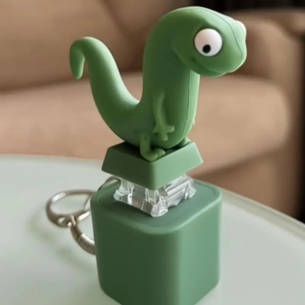 Lizard Button Keychain Amusing Stress Relief Keychain Lizard Sound