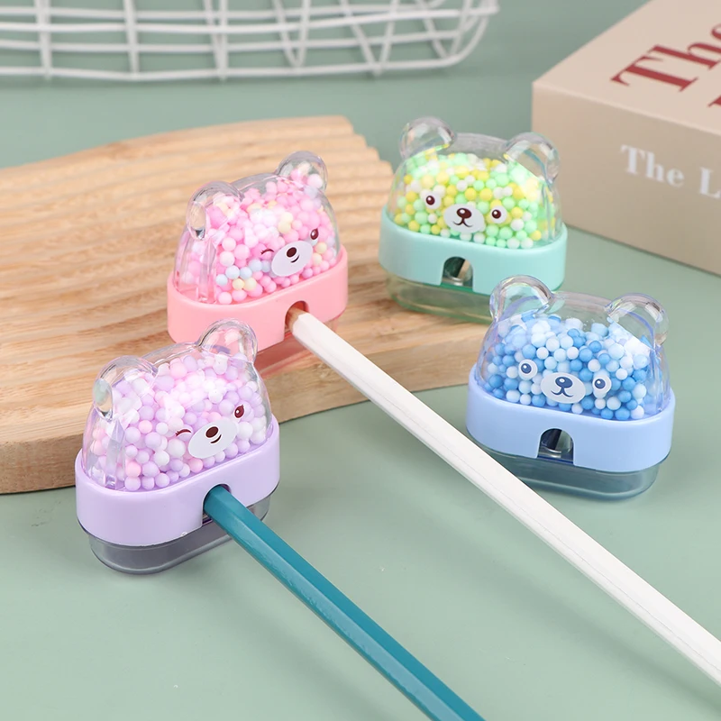 Мультяшные канцелярские принадлежности, точилка для карандашей, офисные аксессуары, подарок, милые школьные принадлежности