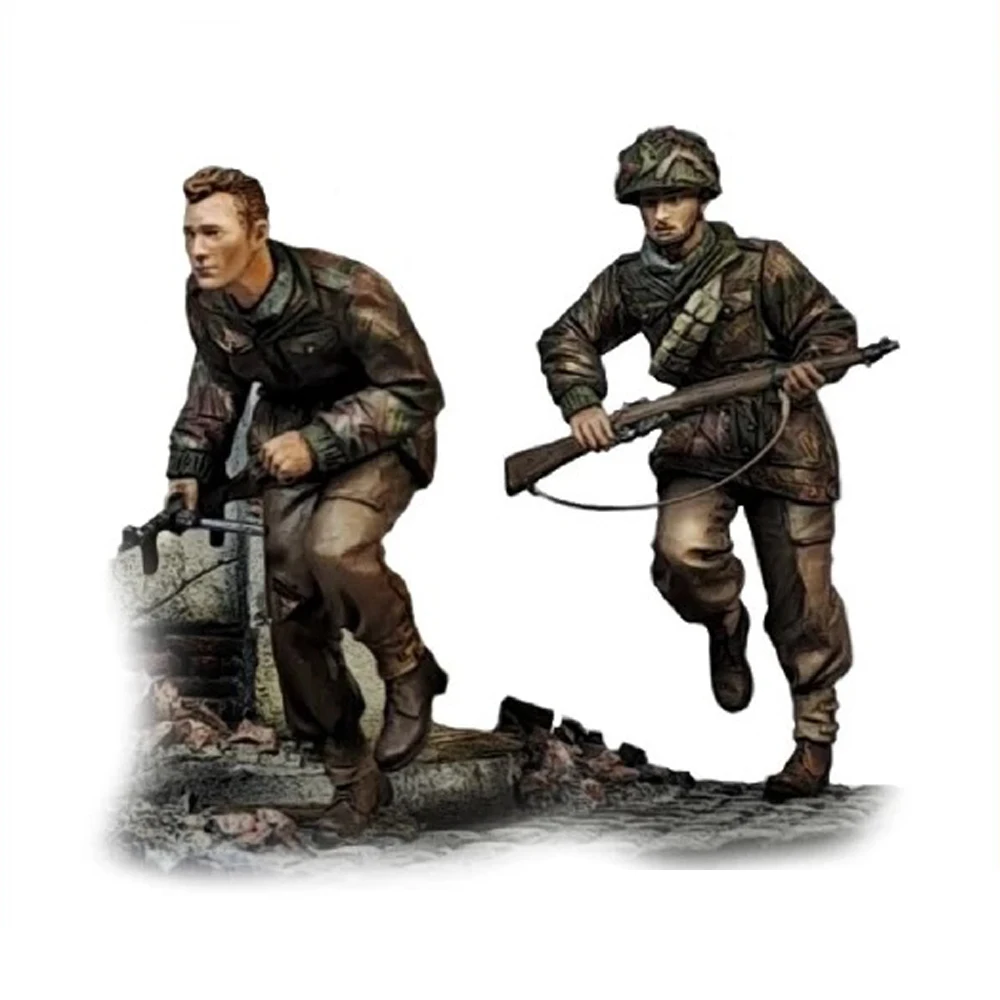 Британские десантные войска в масштабе 1/35, фигурка солдата из смолы, военная тематика, несобранный и неокрашенный набор.