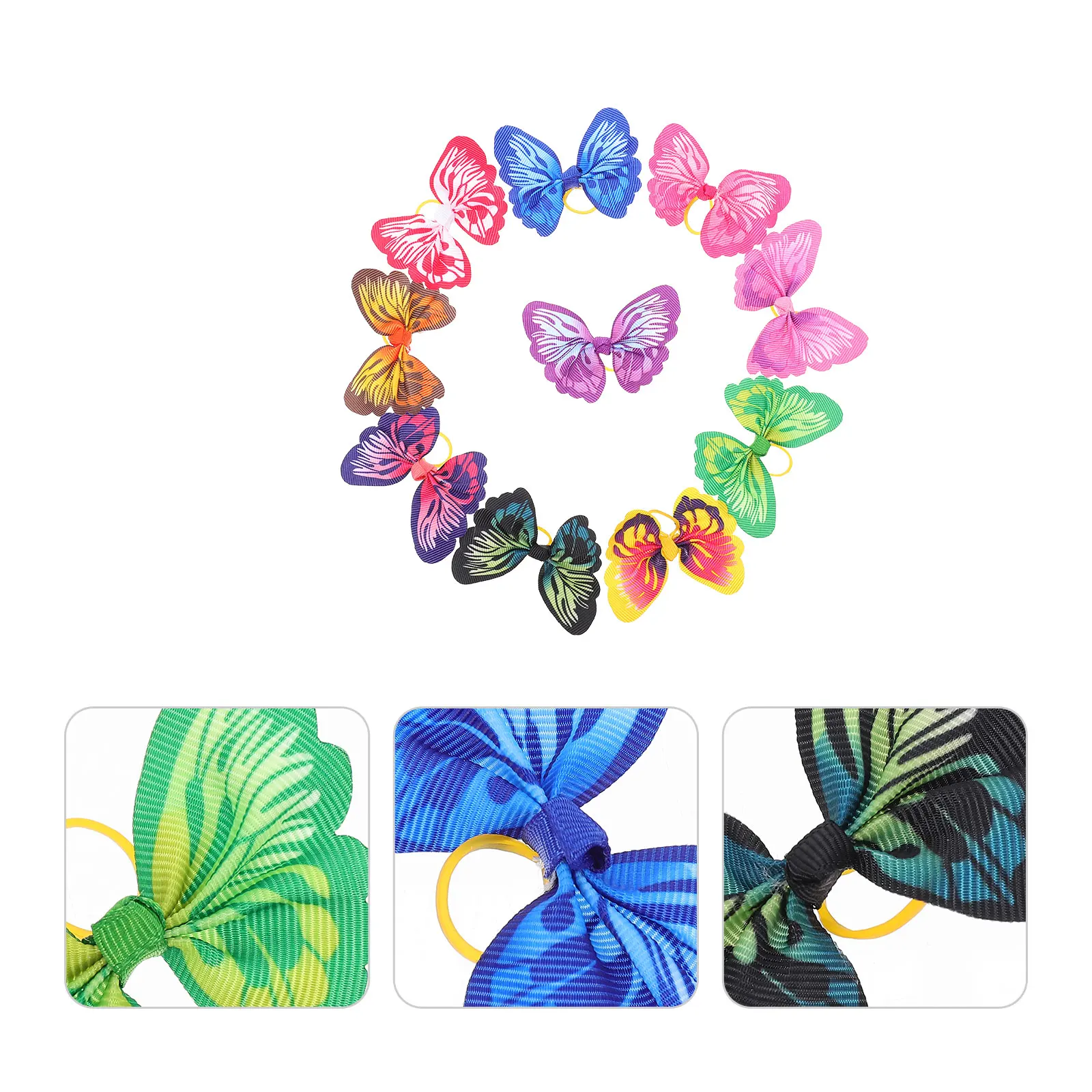 

30pcs Accessories Dog Hair Bow Party Puppy Bow Elastic B Durable Materials Decorative Bows For Puppy Cat Party