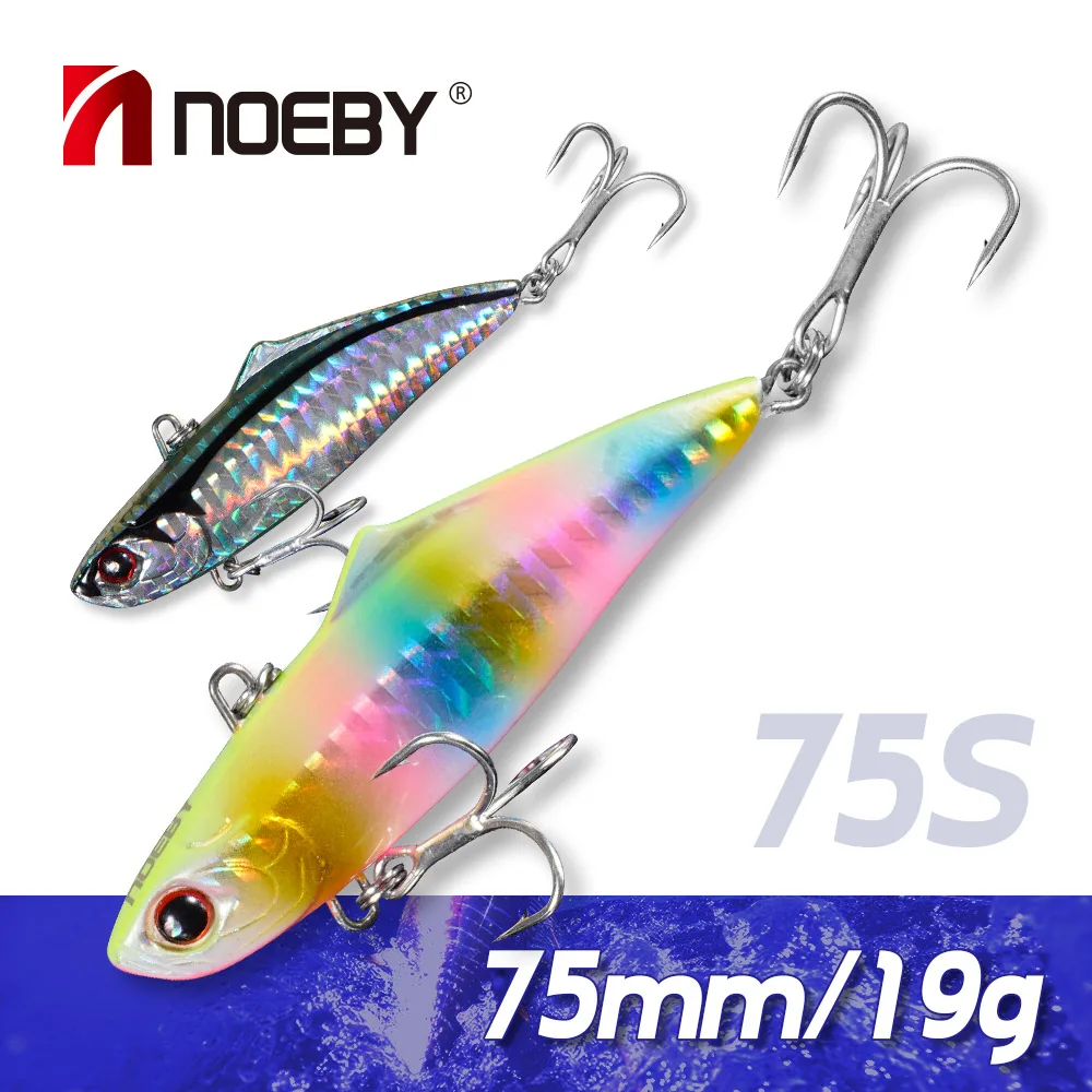 

NOEBY Vibe Fishing Bait 75mm 19g Sinking VIB Artificial Metal Wobblers Lipless Crankbait Vibration Saltwater Fishing Tackle